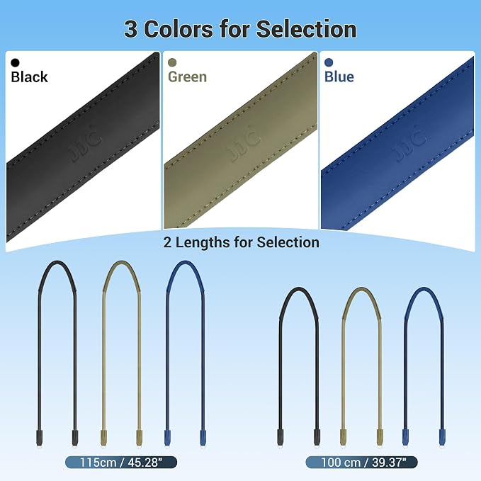 JJC 115cm Braided Rope Neck Shoulder Strap for Nikon Z50 Z5 Z6 Z7 Z8, Green | for for Nikon Z9 D7500 D850 Canon R5 R6 Mark III R50V Sony A6300 A7III A7RV Fujifilm XE3 X100F XS10 & More DSLR Mirrorless - Image 8