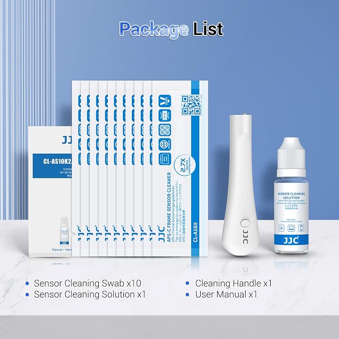 Upgraded Camera Sensor Cleanning Kit Cleaner Set with Bright Built in Light Cleaning Handle & 10PCS 16MM APS-C Sensor Cleaning Swabs & Sensor Cleaning Solution for APS-C Frame CCD and CMOS Sensors - Image 8