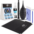 Camkix 14-in-1 Camera Lens Cleaning Kit - Includes Advanced Large Silicone Air Blower, 2in1 Lens Cleaning Pen, Dry Swabs, Cleaning Paper, 30 ML Optical Lens Spray for Mirrorless Cameras, APS-C, DSLR by CamKix