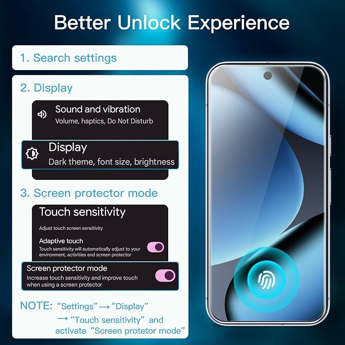JETech Screen Protector for Google Pixel 10 Pro XL, 2+2 Pack | with Camera Lens Protector, HD Clear Tempered Glass, Anti-Scratch Protection, Easy Installation Tool - Image 3