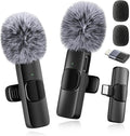 Professional Wireless Microphone for iPhone,iPad,Android, Lavalier Lapel Mic for Video Recording, Mini Mic Crystal Clear Recording with USB-C for Content Creators Vlog YouTube Tiktok Podcast Interview by Voijump