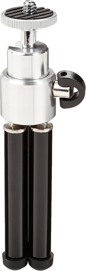 Amazon Basics Lightweight Portable Mini Travel Tripod with 360° Ball Head, Adjustable Height, Desktop, Black - Image 4