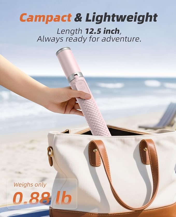 Tripod for iPhone, Selfie Stick with Remote, Stable & Durable Phone Tripod | Portable Travel Cell Phone Stand, Extendable All-in-1 Tripod for Video Recording Compatible with iPhone Android - Image 7