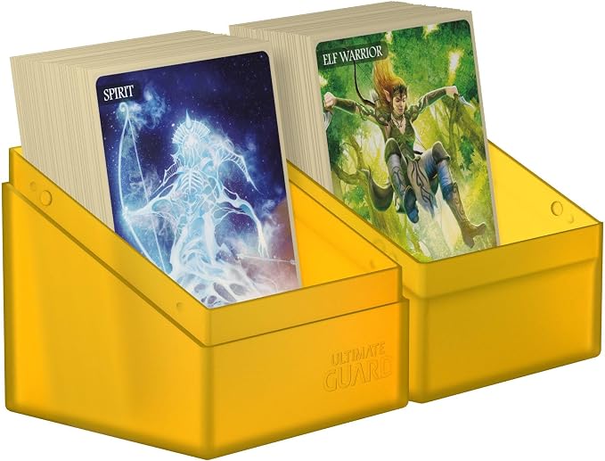Ultimate Guard Boulder 100+ Classic, Deck Case for 100 Double-Sleeved TCG Cards, Amber, Secure & Durable Storage for Trading Card Games, Soft-Touch Finish - Image 6