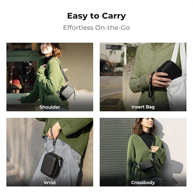 K&F CONCEPT Carrying Case for Digital Camera, Hard Shell Protective Case | Compatible with Ricoh GR III/GR IIIX/for Sony ZV-1 RX100/ for Canon G7X Mark III/G5X Mark II (Case Only),BE02 - Image 6
