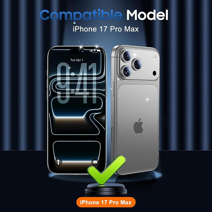 UniqueMe 3 Pack for iPhone 17 Pro Max Camera Lens Protector - Silver | Drop Protection, Case Friendly, 9H Tempered Glass, Camera Cover Screen, Update New Version - Image 7