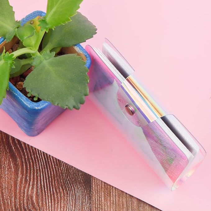 Ruibytree 2 Pack Holographic Small Photo Album 2x3 for Fujifilm Instax Mini | 128 Instant Photo Capacity, Portable Size, Acid-Free Pages, Snap Closure, Fits Polaroid 2x3 Prints, Carry Favorite Memories - Image 8