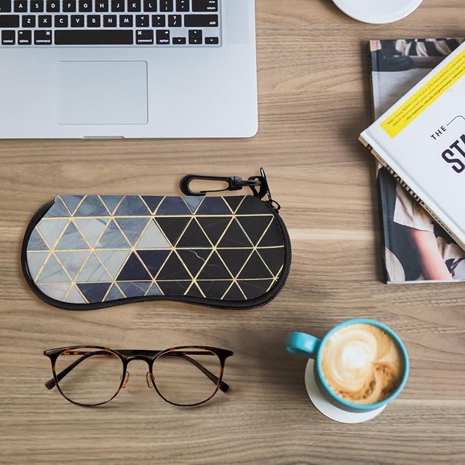 MoKo Sunglasses Soft Case Ultra Light Neoprene Zipper Eyeglass Case for Men Women - Image 7