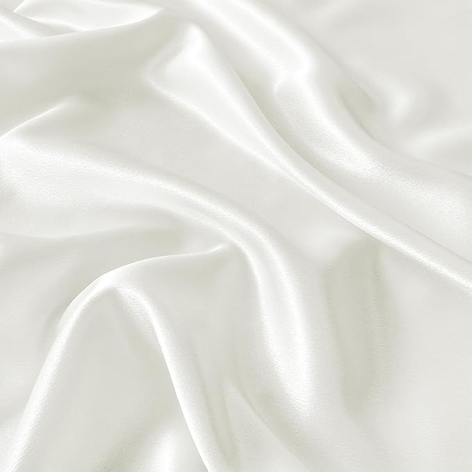 RUDONG M Satin Photography Backdrop, White, 3.3x2.5ft | Wrinkle-Free, Silky Fabric, For Jewelry/Cosmetics/Flat Lay/Studio, 100x75cm by RUDONG+M