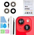 ASDAWN Back Rear Camera Lens Glass Replacement for iPhone 14 6.1 inch and 14 Plus 6.7 inch with Pre-Installed Adhesive, Back Lens Glass with Installation Manual + Repair Tool Set by ASDAWN