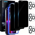 TZGZT Privacy Screen Protectors for iPhone 13 Pro Max, Tempered Glass,HD | 3 Pack, 9H+ Military Grade Shatterproof, Easy Installation, Bubble Free, Case Friendly, Includes Camera Lens Protectors by Unknown