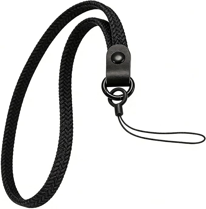 Elastic Nylon Wrist Lanyard for AirPods Case, Anti-Lost Strap for AirPods 1/2/3/Pro/Pro 2 Charging Case, Multi-Functional Wrist Strap for Phones Keys Cameras Small Gadgets, Black by YANTHKEY