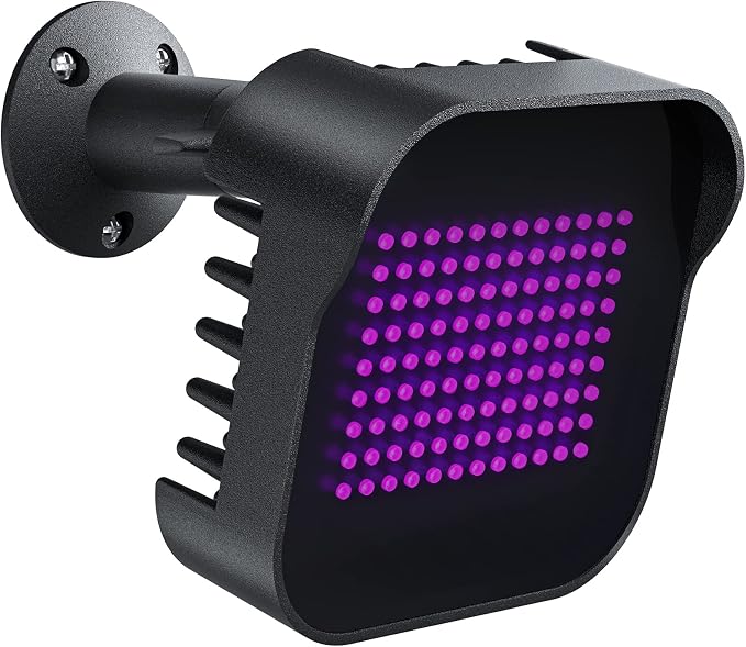 DI20B IR Illuminator | Long Range Infrared Flood Light for Security Camera (Black, w/Power Adapter) by Tendelux