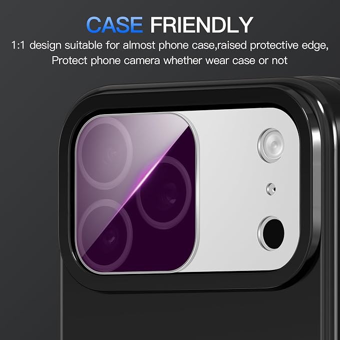 Suoman for iPhone 17 Pro Camera Lens Protector,Magnetic ND Filter Lens Film | Tempered Glass Lens Film,Strong Adsorption, HD Clear, All-in-one Metal Camera Cover,Sliver - Image 7