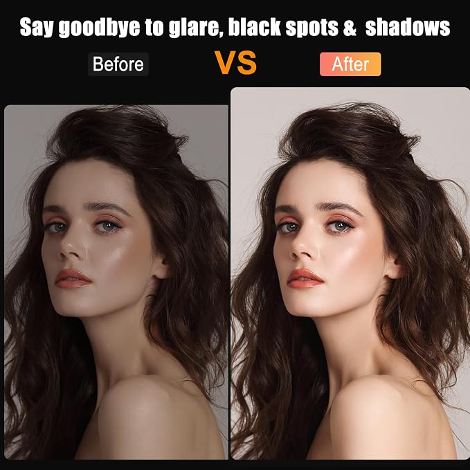 10.3" Selfie Ring Light with 73" Tripod Stand Phone iPad Holder-51 RGB Mode | Wireless Remote Circle Halo Light for iPhone, 12 Dimming Levels LED Ringlight with Stand for Makeup/Live Stream/Photo/TikTok - Image 7