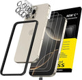 NEW'C 3x for iPhone 16 Pro Screen Protector (6.3 inches)+ 3x Camera Lens Protector, Sensor Protection, Case Friendly Tempered Glass Film + Dust Plug- Easy installation tool include by NEWC