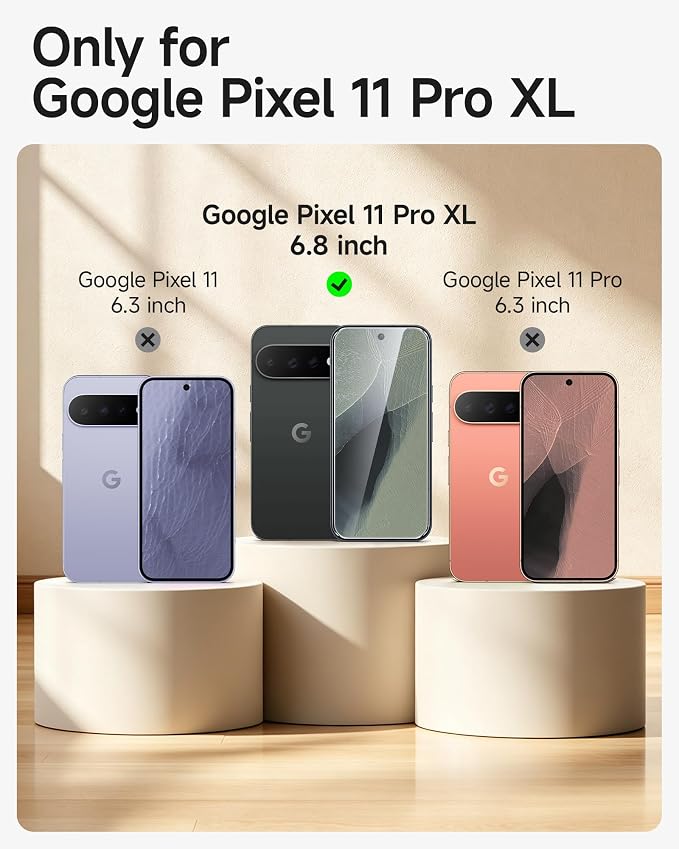 SMARTDEVIL 3Pack Tempered Glass for Google Pixel 11 Pro XL Screen Protector | HD Clear, Fingerprint Unlock, Military-Grade Shatterproof Protection, Anti-Shatter, Bubble-Free, Case Friendly, Easy Install - Image 10