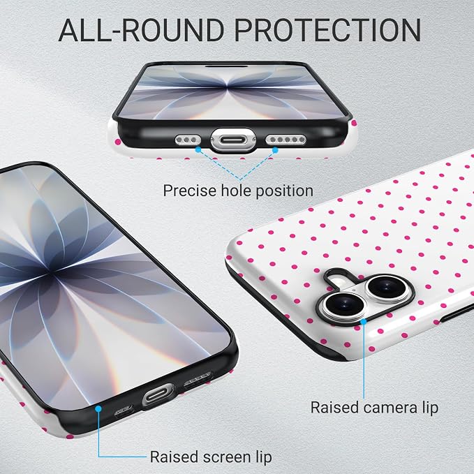 TPU Phone Case for iPhone 17, MagSafe Wireless Charging Compatible, Shockproof Slim Fit Protective Cover with Anti-Yellowing & Raised Camera Protection (Point 3, iPhone 17(6.3")) - Image 6