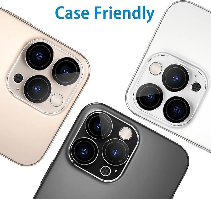Dengduoduo 3 Pack Camera Lens Protector for iPhone 16 Pro 6.3 inch and 16 Pro Max 6.9 inch, Tempered Glass, Ultra HD, 9H Hardness, Anti-Scratch, Case Friendly [No Affect on Night Shots] - Image 7