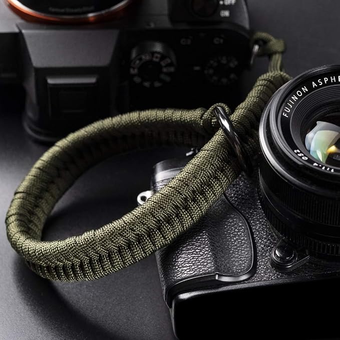 Paracord Camera Wrist Strap Lanyard-Quick Release for DSLR Mirrorless Green | Adjustable wrist size,High-strength paracord material, lightweight 1.16oz, secure metal clasp,Fits Canon Nikon Sony Fuji - Image 2