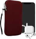 kwmobile Universal Phone Pouch Size XL - 6.7/6.8" - Neoprene Smartphone Pouch with Zip - Water-Repellent Mobile Phone Case - Sleeve in Bordeaux by kwmobile