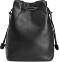 S-ZONESoft Leather Camera Insert Bag Drawstring Camera Pouch DSLR Lens Case | Top Grain Lambskin Leather, Drawstring Closure, Dust-proof, Scratch-resistant, Compatible with Canon Nikon Sony by S-ZONE