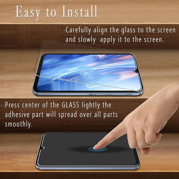 2+2 Pack Screen Protector for Samsung Galaxy A17 Tempered Glass | with Camera Lens Protector, 9H Hardness, Anti Scratch, Bubble Free - Image 4
