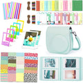 Instant Mini 12 Camera Accessories Compatible with Fujifilm Instax Mini 12 Camera Include Case/Album/Wall Hang Frames/Film Frames/Border Stickers/Corner Stickers (Mint Green) by Leebotree