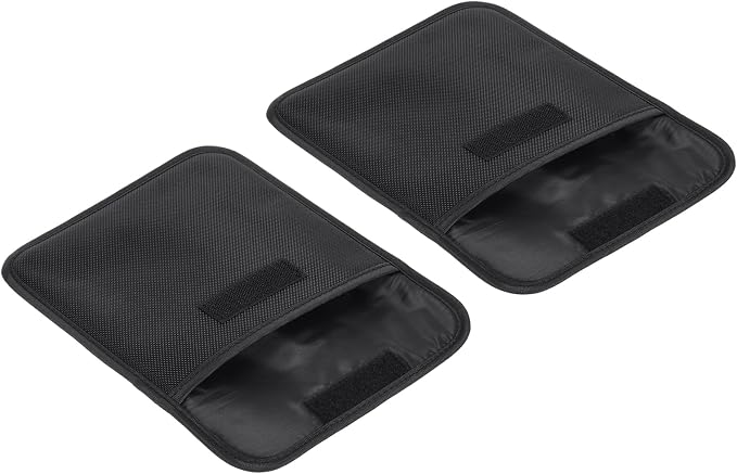 PATIKIL 170x180mm Lens Filter Case, 2Pcs Camera Filter Case Portable Lens Filter Pouch Photography Fit Camera Bag Coat Pocket Drone, Black by PATIKIL