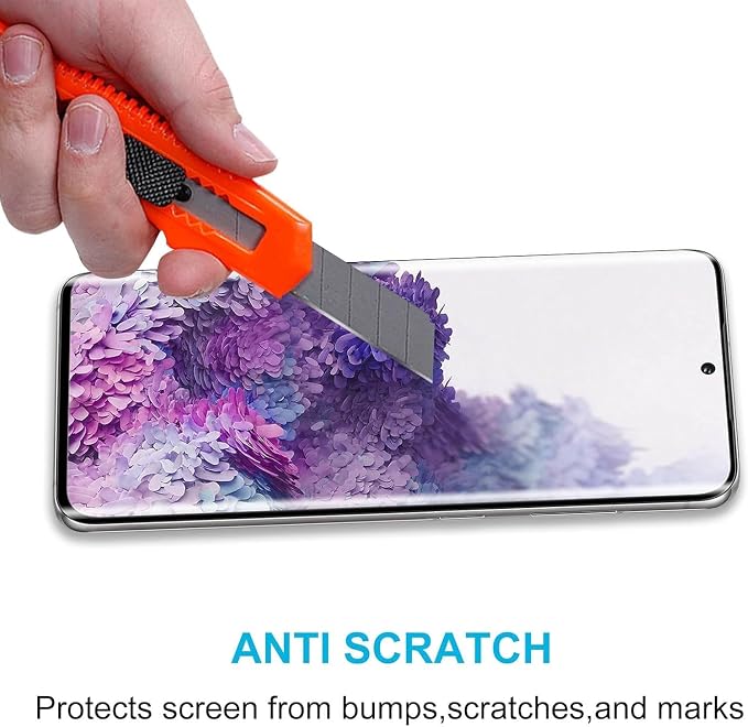 Didisky 3 Pack Screen Protector for Samsung Galaxy S20 5G 6.2'' (Not for S20 Plus +,S20 Fe,S20 Ultra,) 3D Full Coverage,Easy to Install,Transparent,9H Tempered Glass Film,Soft Touch, Scratch-Resistant - Image 3
