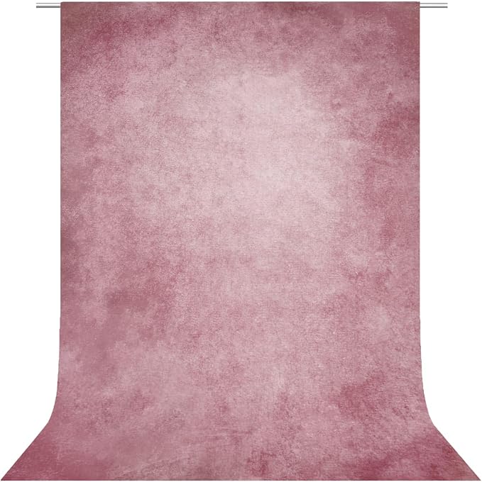 Pink Photography Backdrops for Photoshoot, Abstract Fabric 3x5ft | Vintage Studio Photo Backgrounds, Non Reflective, Easy to Use, for Portrait, Headshot, Product by TERSUM