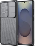 Nillkin for Samsung Galaxy S26 Case with Camera Cover, [Lens Protection] Mil-Grade Shockproof Protective Bumper Hard Cover Slim Phone Case for Galaxy S26 Cases Clear Black by Nillkin