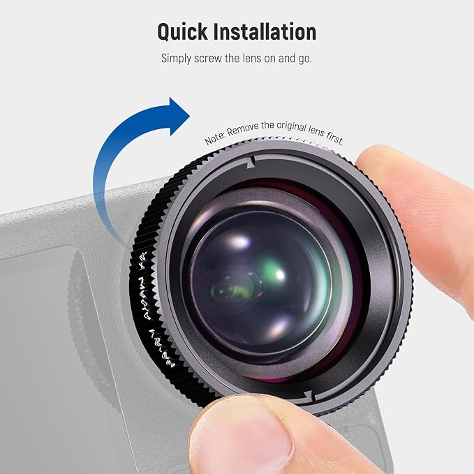 NEEWER Macro Lens Compatible with DJI Osmo Nano/Action 5 Pro/Action 4 | 2X Magnification, 2 Elements in 1 Group, 3-4cm Focal Distance, Close Up Photography Accessories, Not Waterproof, LS-68 - Image 5