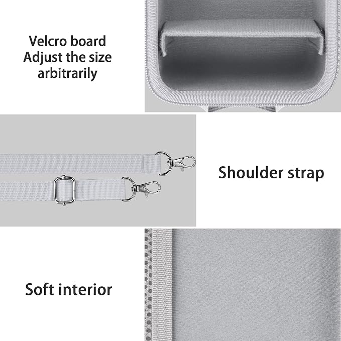 Case for KODAK PIXPRO AZ653/AZ401/AZ405/AZ425/AZ528 Digital Camera | Protective Storage Box, Portable Carrying Box, Smooth Zipper, Travel-ready, Shoulder Strap Covenient to Carry, White Case - Image 4