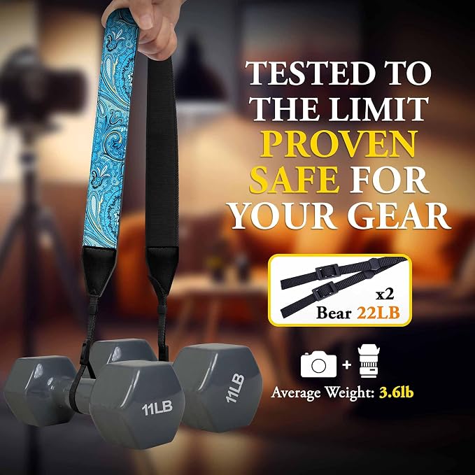 Art Tribute Custom Camera Strap Indian River - Add Your Text and We Make It Especially For You Get Your Own Personalized Gift Camera Strap, No Shipping Cost! - Image 4