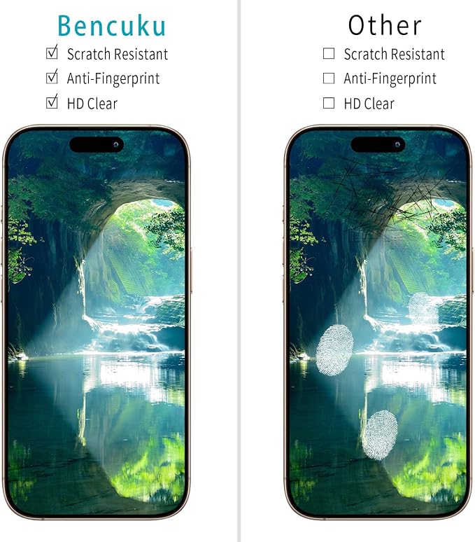 2+2 Pack Screen Protector for iPhone 17 Pro 6.3 Inch Tempered Glass | with Camera Lens Protector, 9H Hardness, Anti Scratch, Bubble Free - Image 3
