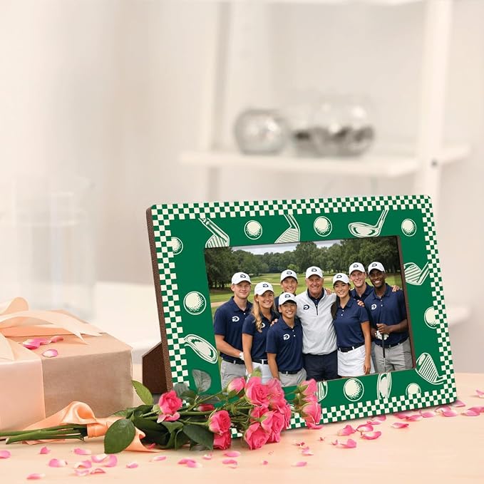Golf Picture Frame, Golf Room Decor, Golfer Desk Decoration | A freestanding golf frame for team and course photos, ideal for office desks, shelves, clubhouses and trophy displays. - Image 4