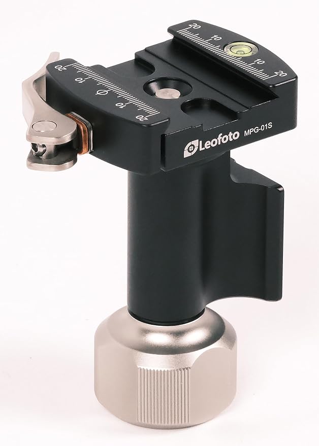 Leofoto MPG Monopod Head, Side Mount Tilt Head, 360° Vertical Tilting, 3/8" Mounting Thread, Arca Compatible (MPG-01S) - Image 3