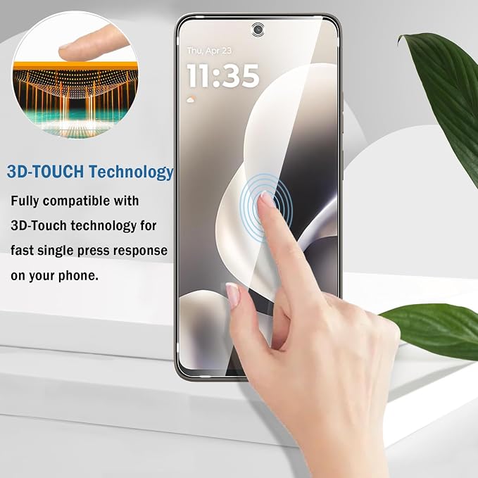 2+2 Pack for Moto G Power 2026 Screen Protector with Camera Lens Protector,Full Coverage 9H Tempered Glass Film,HD Clear Scratch Resistant,Bubble-Free for Moto G Power 5G 2026 Screen Protector - Image 4