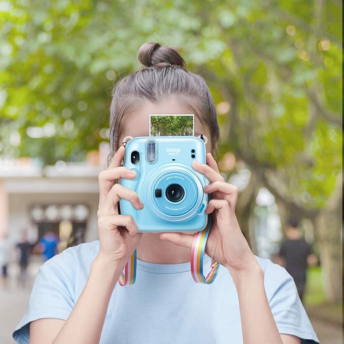 FINTIE Clear Camera Case for Fujifilm Instax Mini 11 Instant Film Camera | Crystal Hard Shell Cover, Back Films Pocket, Adjustable Shoulder Strap, Scratch Pesistant, Easy Access, Clear - Image 7