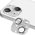 for iPhone 13 & iPhone 13 Mini Camera Lens Protector, Bling 3D Rhinestone Sparkle Diamond 9H Tempered Glass Camera Cover Anti Scratch Shockproof Lens Screen Full Protective Cover by Hsefo