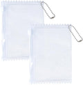 H&W 2PCS Shiny Sweet Candy Photocard Holder for 3 inch Postcard Lomo Cards | PVC Cardholder Plastic Cover Keychain Holder, With Gift 2 Bead Chains (2) by HW