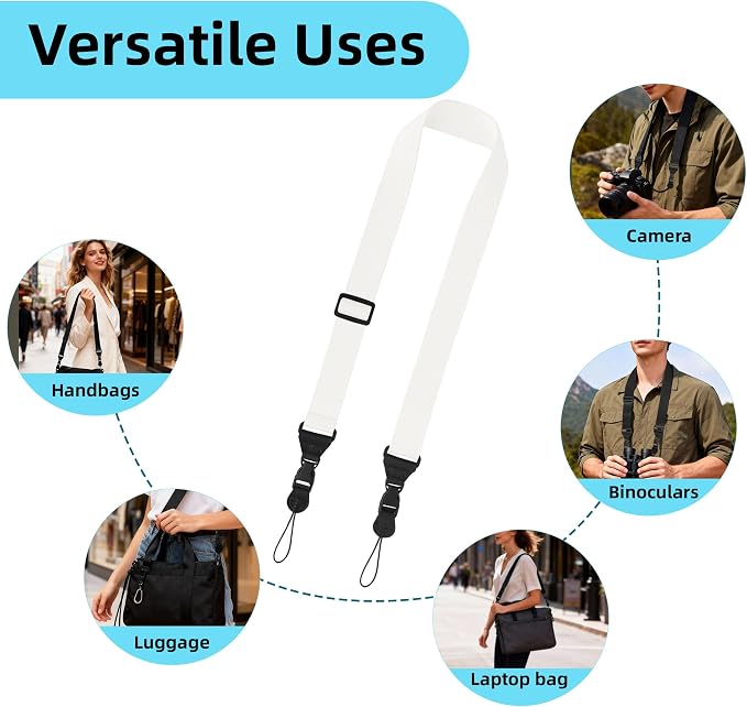 Adjustable Shoulder Strap, iPad Strap Nylon Neck Lanyard | for iPad/Samsung Tablet Case,Camera Binocular Crossbody Laptop Luggage Bag - Image 8