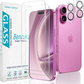2+2 Pack Screen Protector for iPhone 16 Plus Tempered Glass | with Camera Lens Protector, 9H Hardness, Anti Scratch, Bubble Free by Bencuku