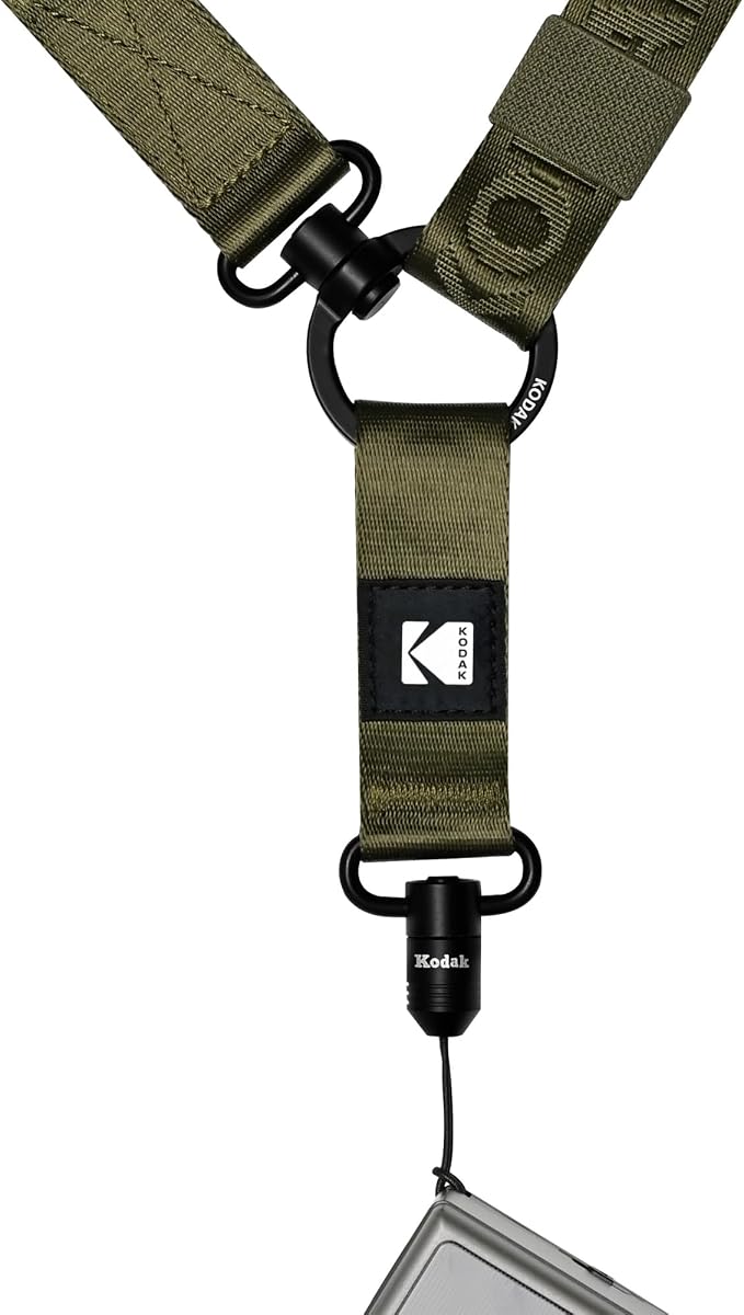 KODAK Multi-Purpose Camera Strap (Olive) - Quick-Detach System, Lightweight, Durable Metal Swivels, Multiple Usages, SLR Cameras, Compact Cameras, Smart Phones - Image 4