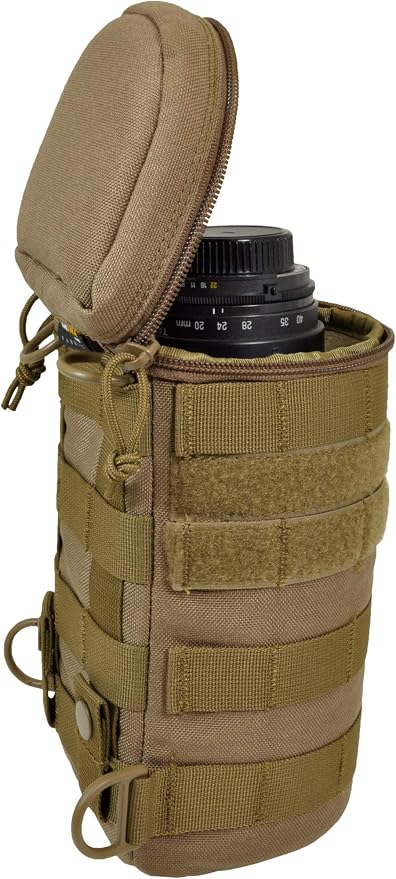 Hazard 4 Jelly Roll Lens/Scope/Bottle Padded Case with Molle, Coyote - Image 4