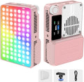 Amaran Ace 25c RGBWW LED Video Light Pocket Creator Light | 32W Boost Mode, 2300K-10000K RGBWW, 1171 Lux Output at 5600K, 4500mAh Battery, USB-C PD Fast Charging, Pink by amaran