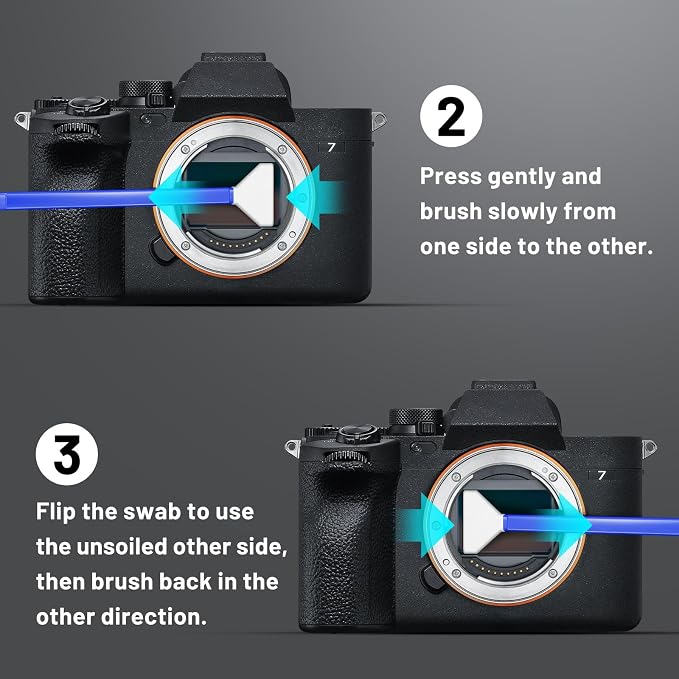 Camera Lens Cleaning Kit with Pro 10x Sensor Swabs, Sensor Cleaner, Compatible with Canon, Nikon, Sony mirrorless DSLR Camera (Enhanced Version) - Image 3