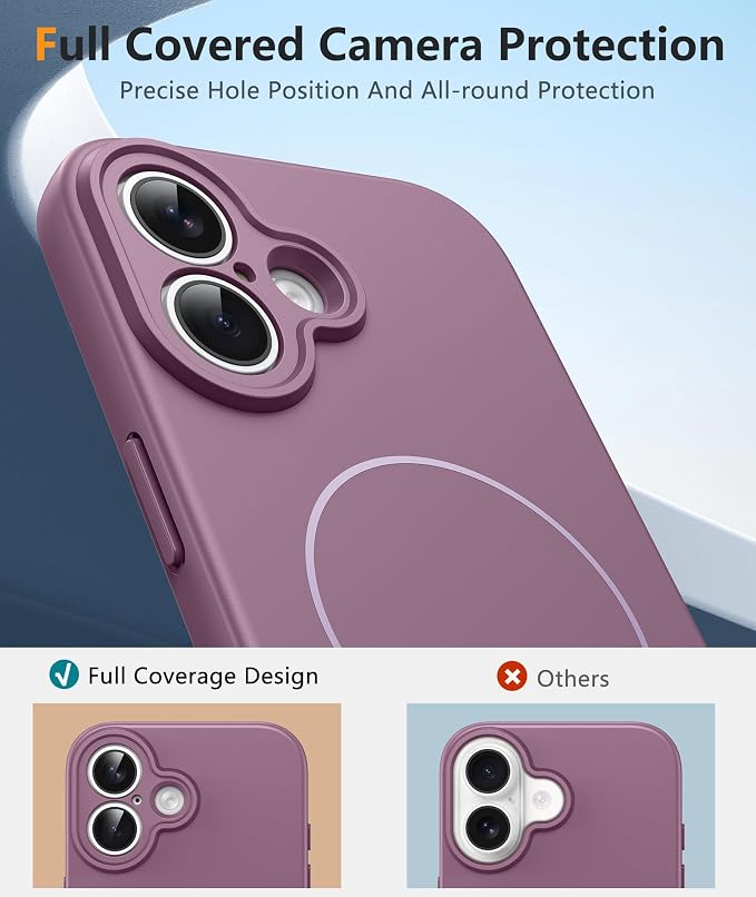 FNTCASE for iPhone 17 Case, Compatible with Magsafe, Glass Screen Protector | Full Camera Protection, Integrated Silicone Cases, 14FT Military Grade Drop Proof, Shockproof Protective Phone Cover - Image 4
