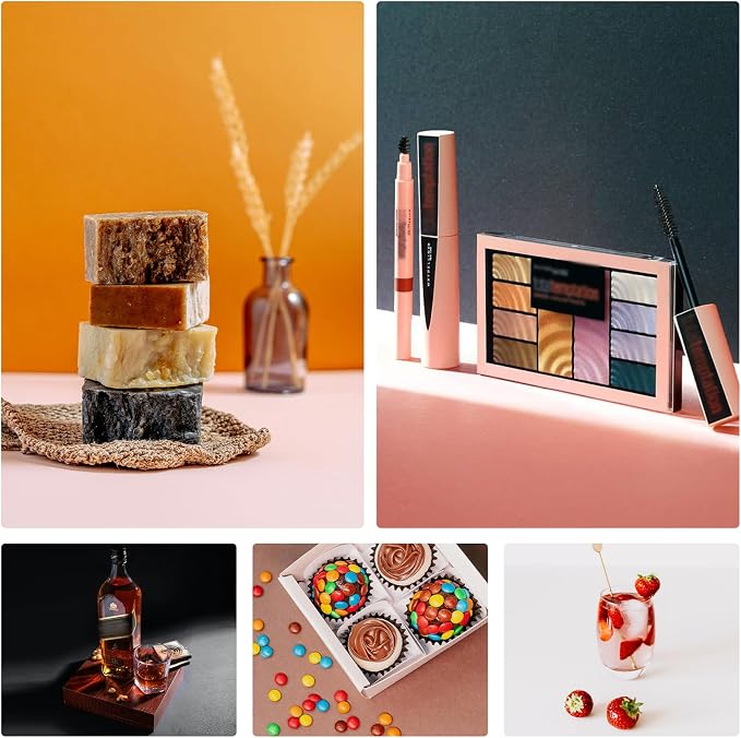 Meking 9PCS 16Patterns Product Photography Backdrops（16.5X11inch） | Photo Background Flat Lay Tabletop Photo Backdrops for Food/Makeup/Jewelry Photography - Image 2